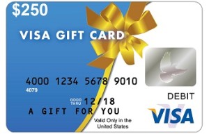 visa gift card 250