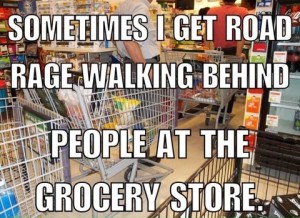 grocery. road rage
